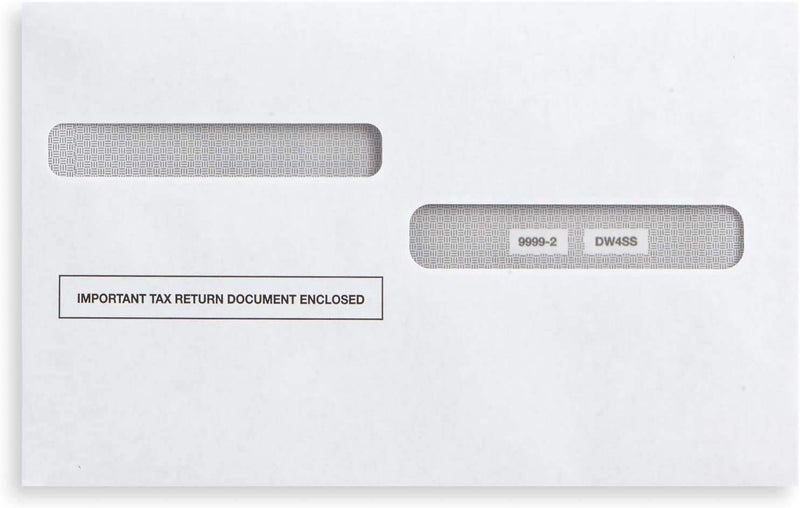 Dutymark W2 tax Form Envelopes, Double Window Security Envelope for 4-Up Style W-2 Tax Forms, Self Seal, Security Tintet W-2 Tax Forms Envelopes 25 Pack - Image 4